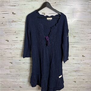 Odd Molly Dress wool queen of hearts dress size 3 blue